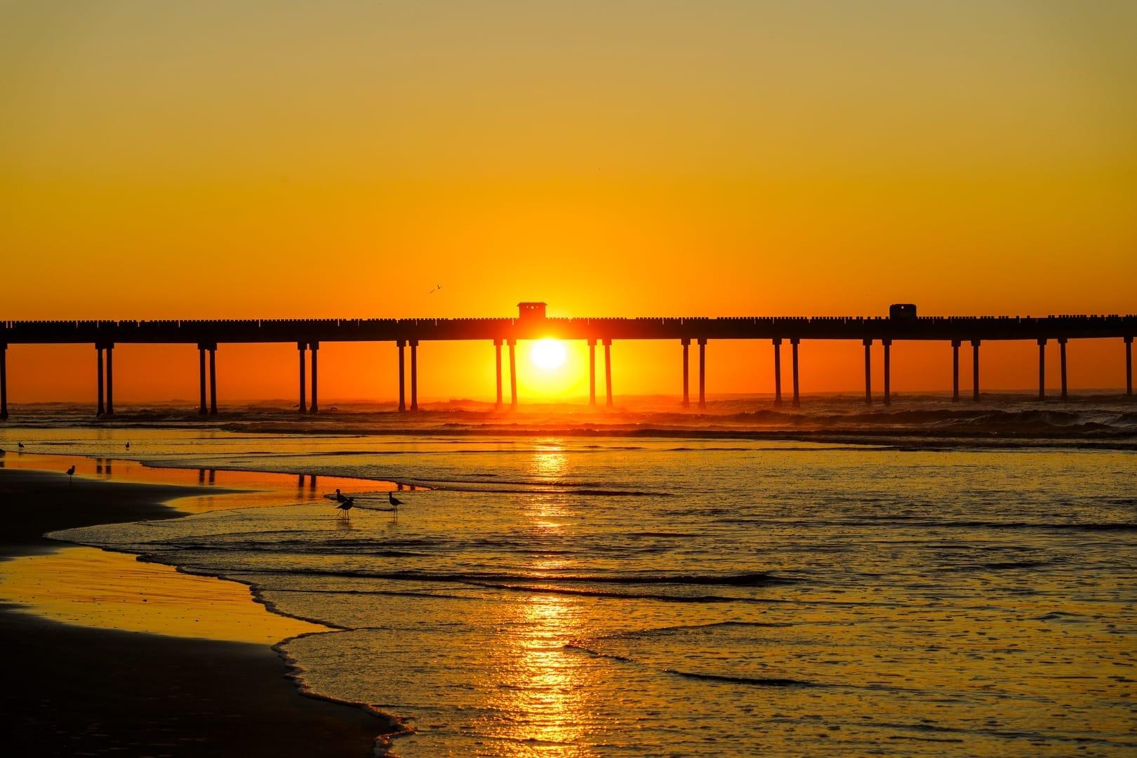 Pôr do sol na Praia do Rincão